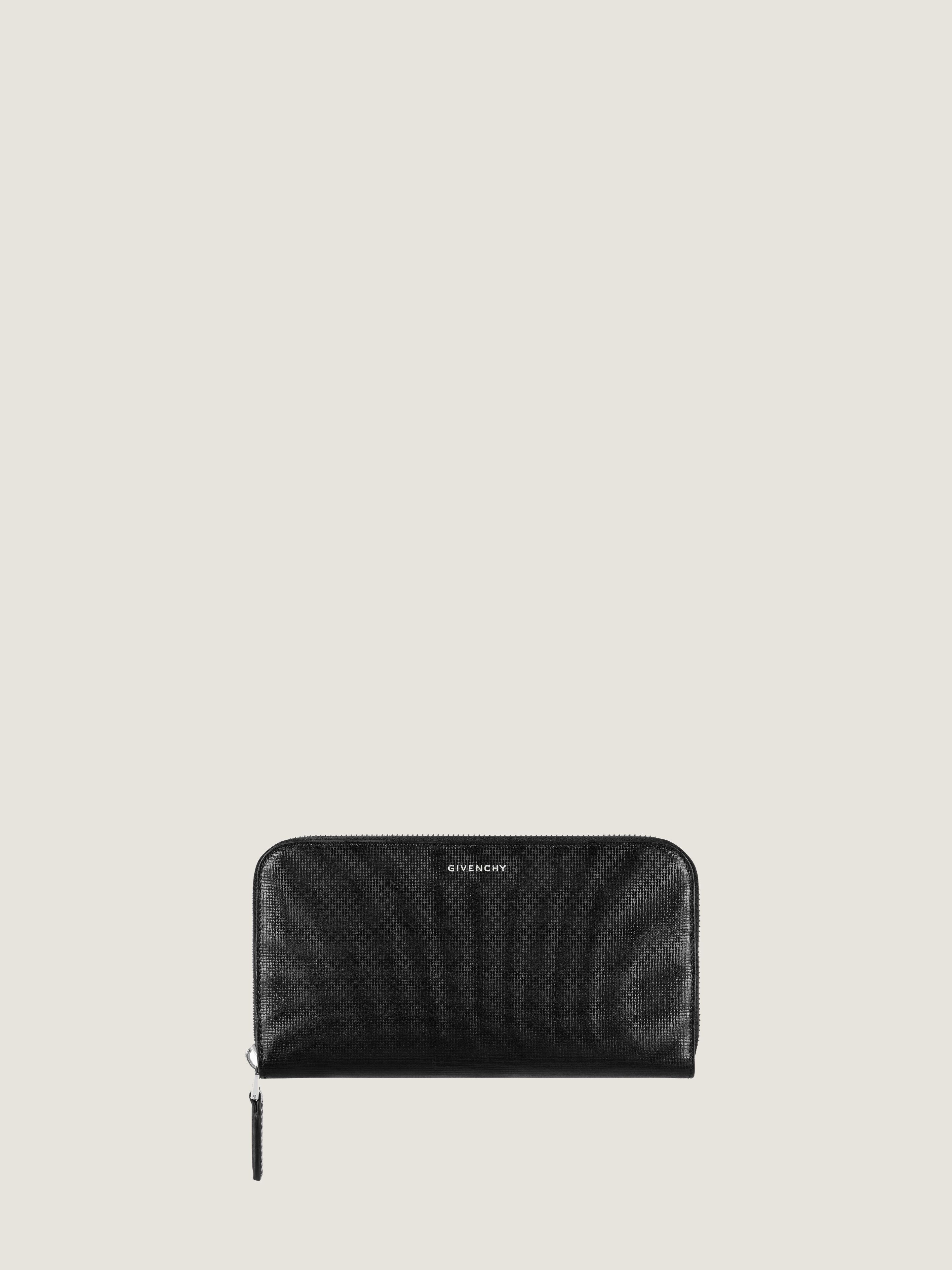Zipped wallet in 4G Classic leather